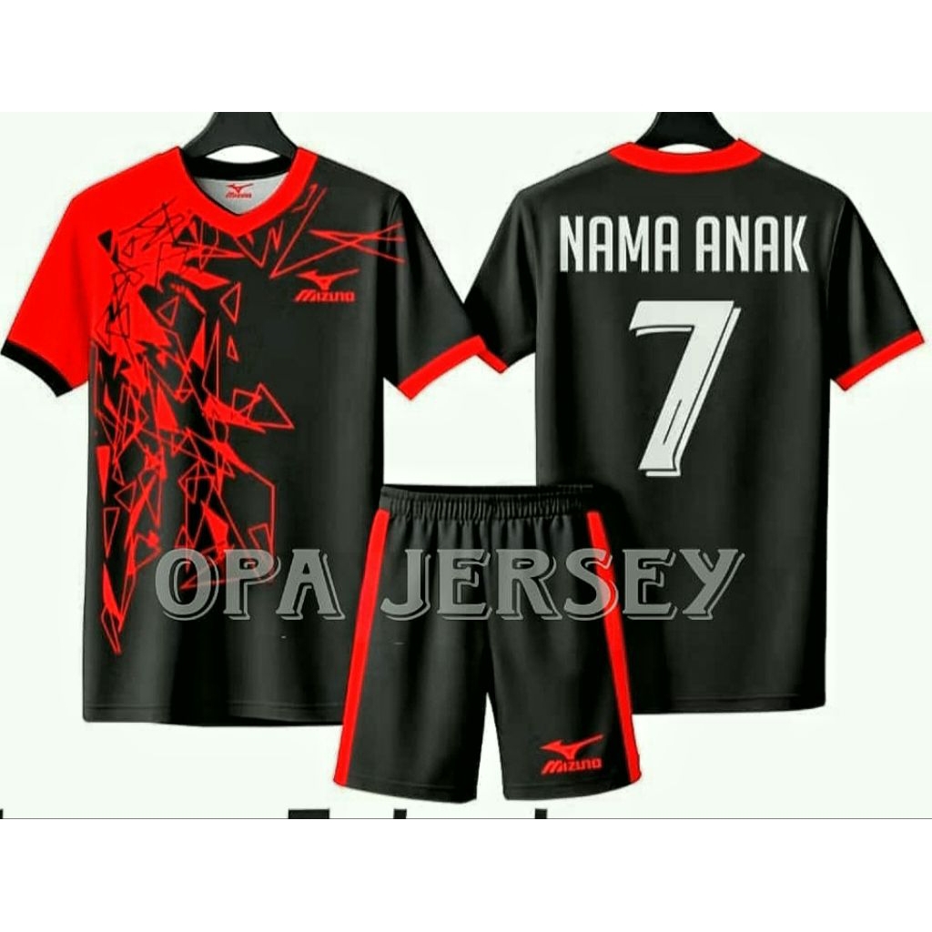 BAJU SETELAN JERSEY BIKIN +NAMA +NOMOR+JERSEY +BOLA +ANAK+ ANAK +6+9+14