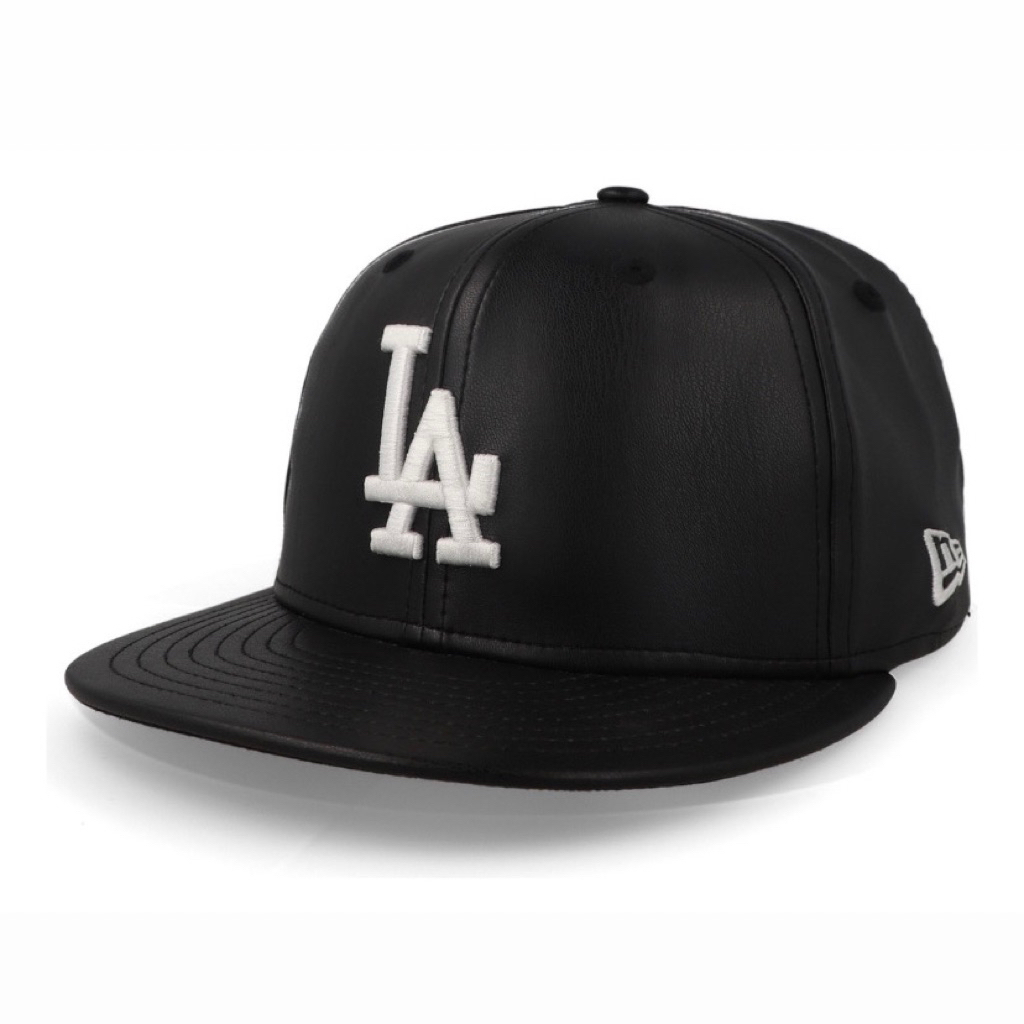 New Era 59Fifty LA Dodgers Leather - New Era Leather - MLB Leather
