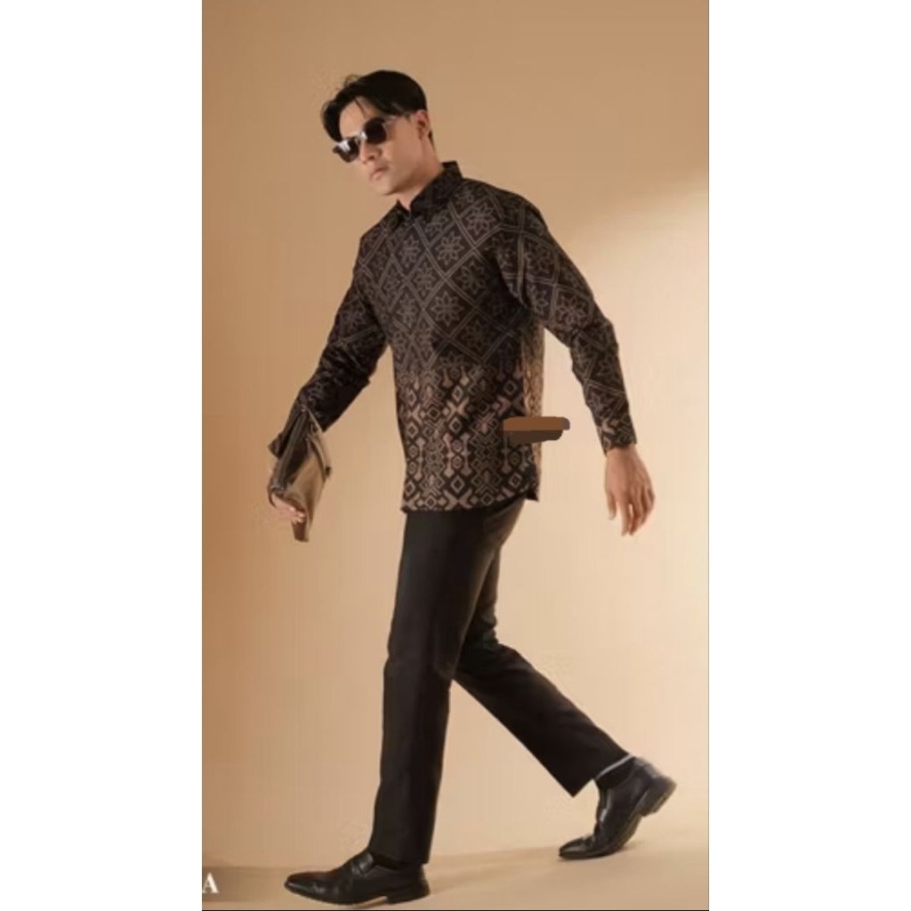 Kemeja Batik Pria Ekslusif Full Furing Slim Fit