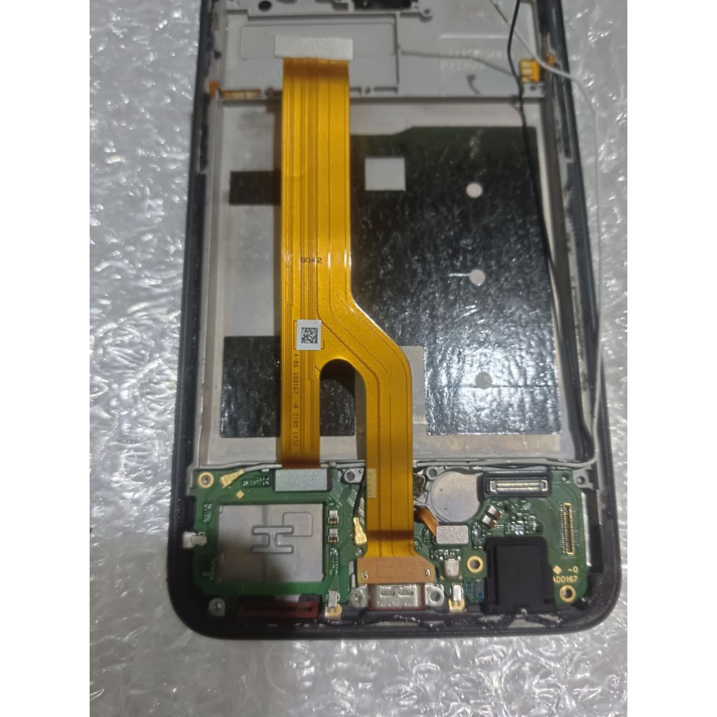 satu set pcb port charger fleksibel oppo reno 2f original copotan