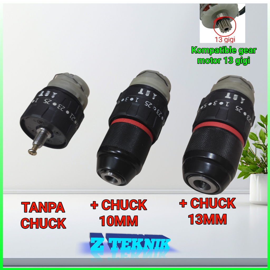 Gearbox bor brushless 3 mode,Single lock untuk Gear motor 13gigi