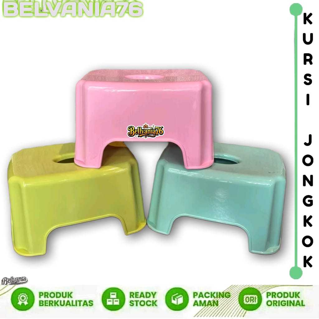 BELLVANIA Bangku Kursi Jongkok Plastik kotak jojodog