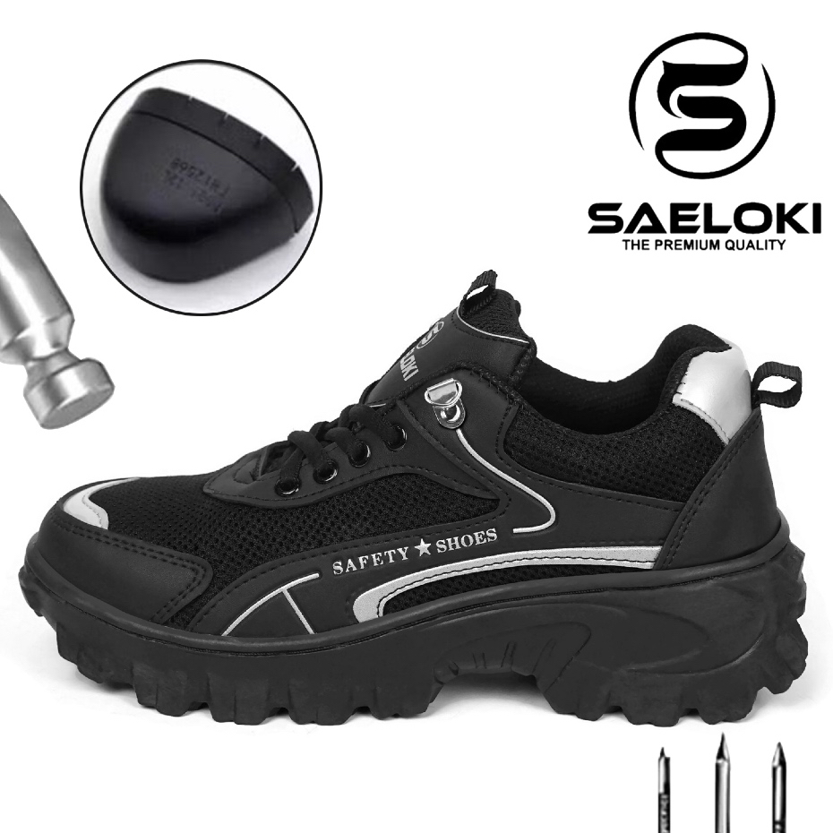 Sepatu Safety Pria untuk Proyek & Outdoor Ujung Besi
