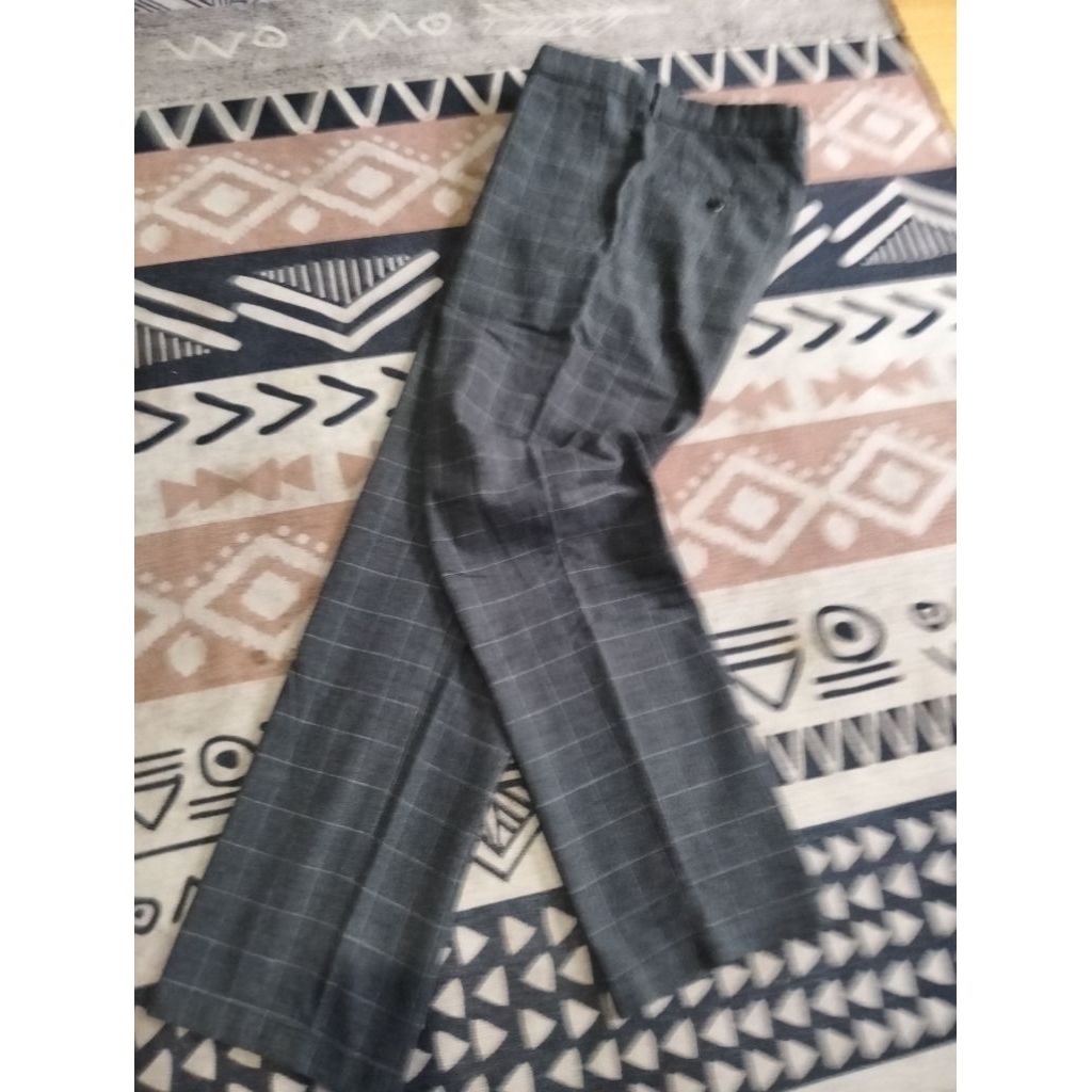 Chris.Christy Celana Tartan formal pria