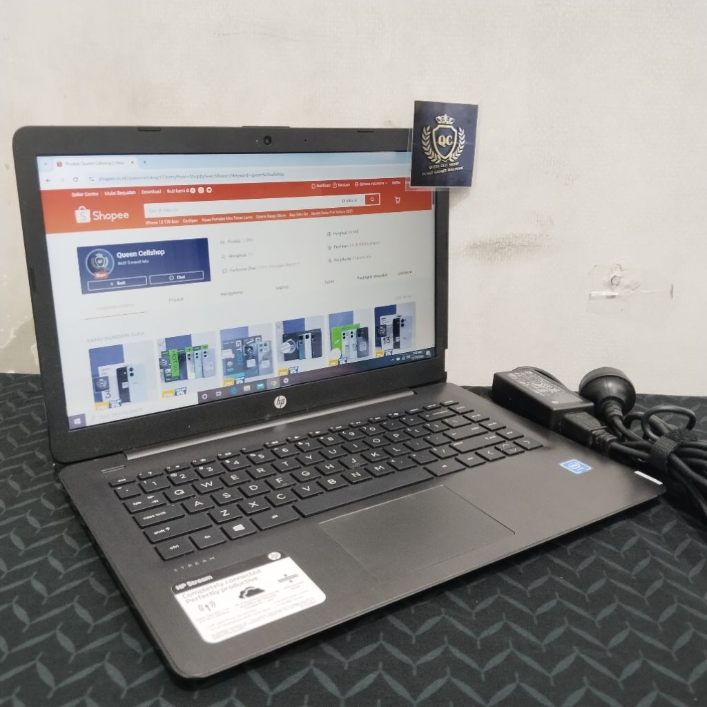 LAPTOP HP STREAM 14-CB 1XXX CELERON N4000 4GB 14INCH SECOND BERGARANSI