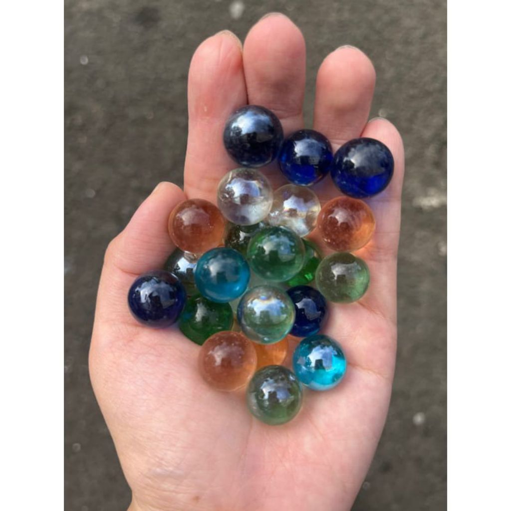 Kelereng Keramik Kaca isi 50 pcs