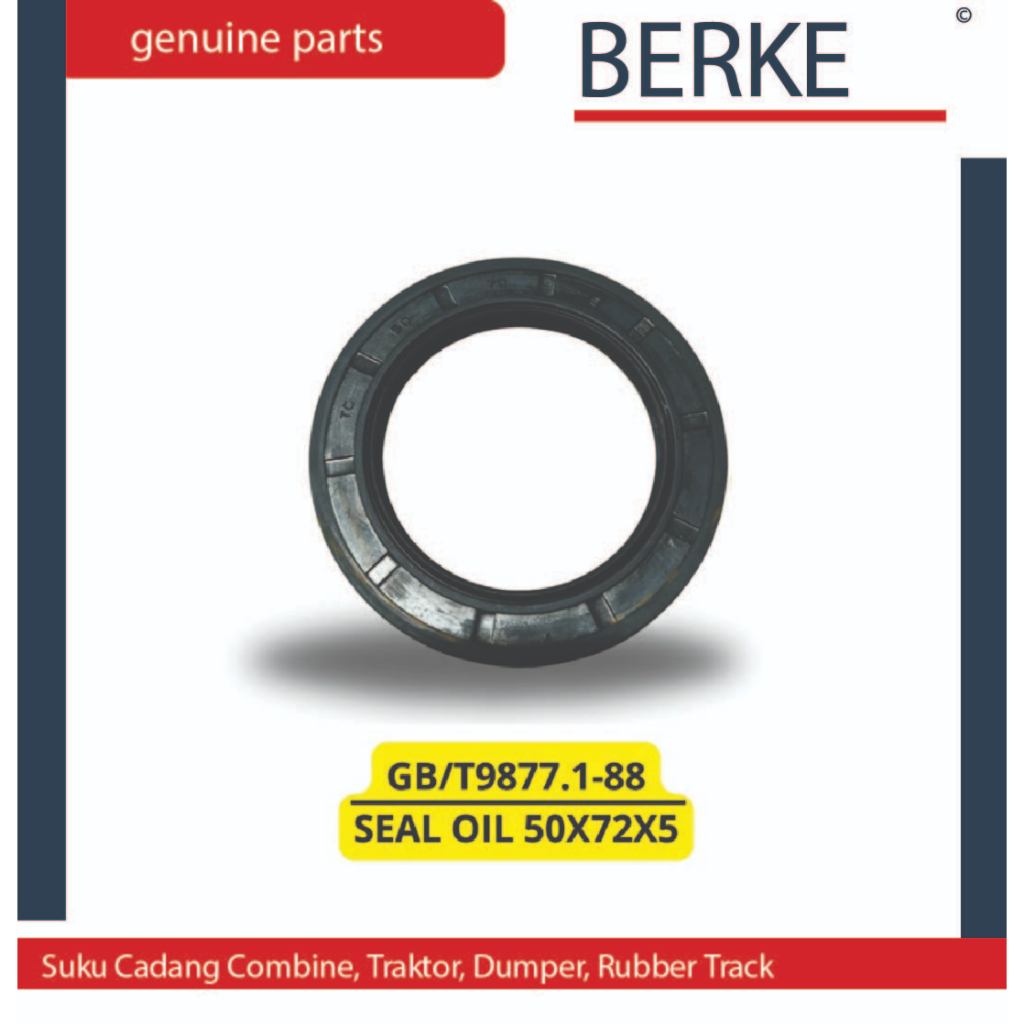 SEAL SPROCKET HT88 (TIPIS) / FRAMEWORK OIL SEAL 50X72X5 / GB/T9877.1-88 Suku Cadang Sparepart Combin