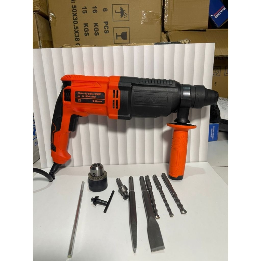 Mesin Bor Beton Rotary Hammer Drill 3Fungsi Murah SHINING (Real Sesuai Gambar)