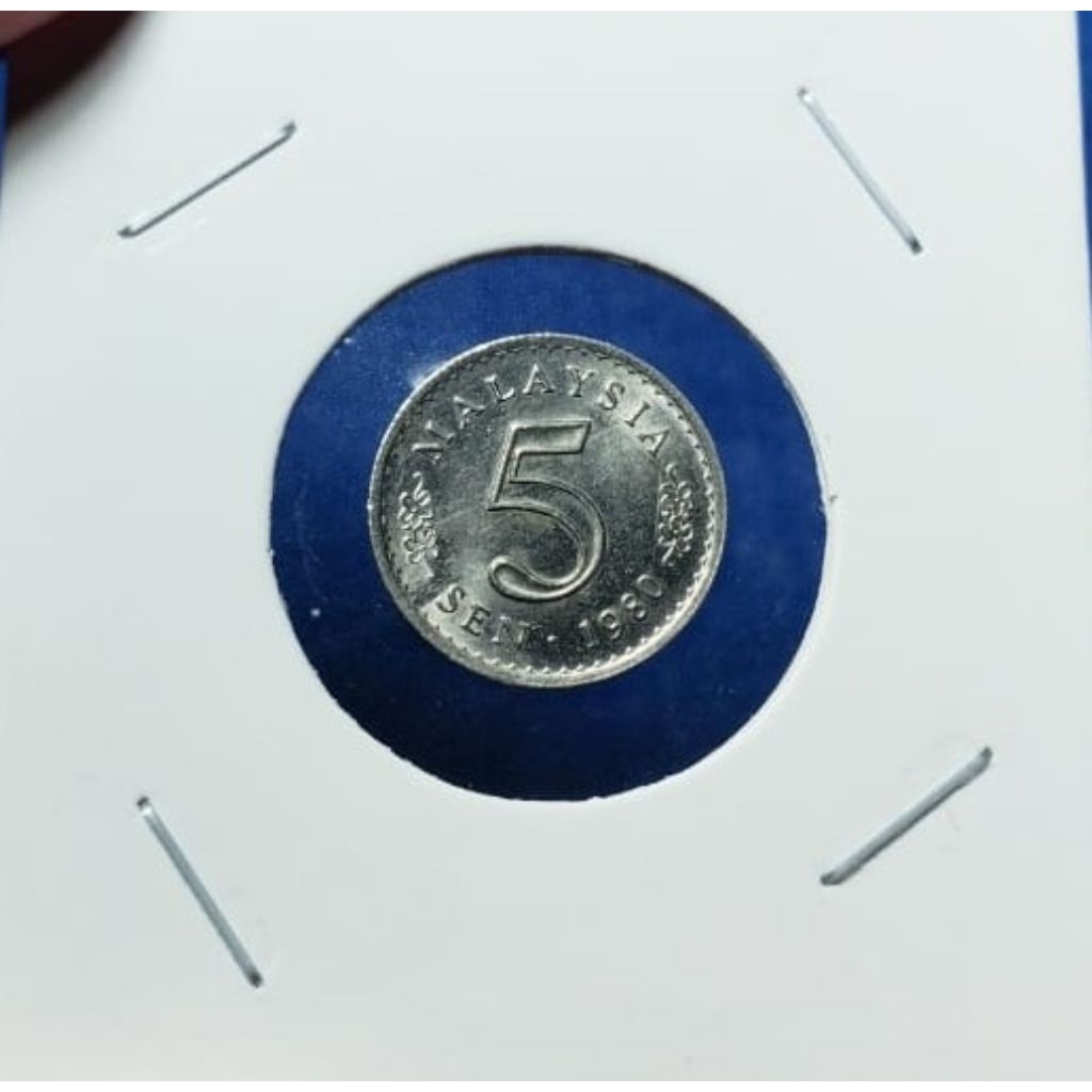 KOIN 5 SEN MALAYSIA SERI PARLEMEN ANEKA TAHUN (SEMI LANGKA)