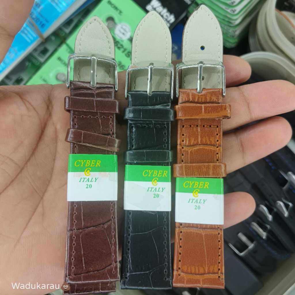 Tali Jam Tangan Syber Italy Model Kulit Buaya Aksesoris Jam Tangan