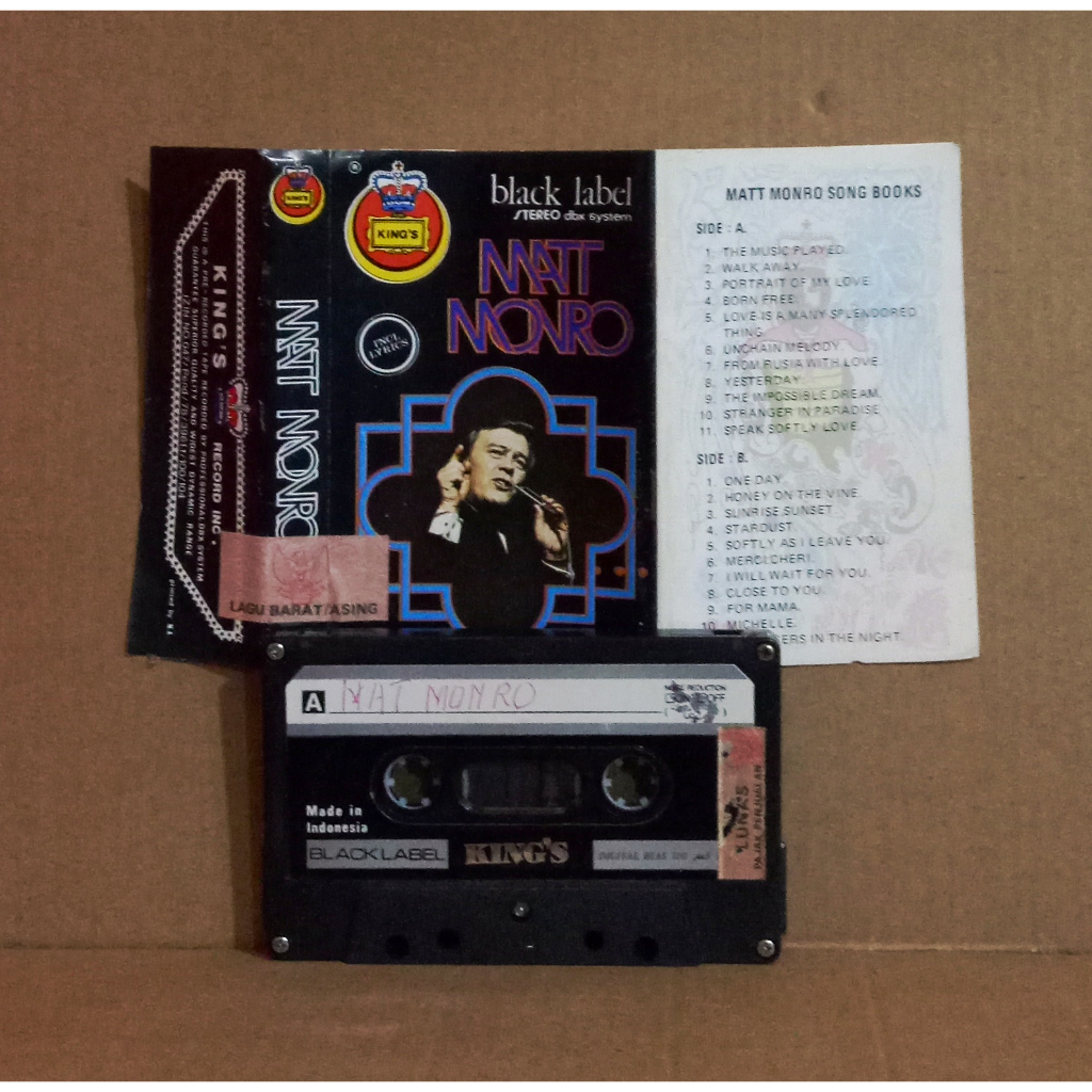 MATT MONRO - SONG BOOKS - Kaset