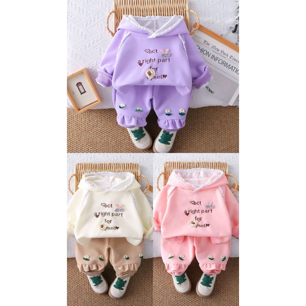Setelan Korean Anak Unisex - Usia 2-6th (Seri 4)/Grosir Baju Anak Import
