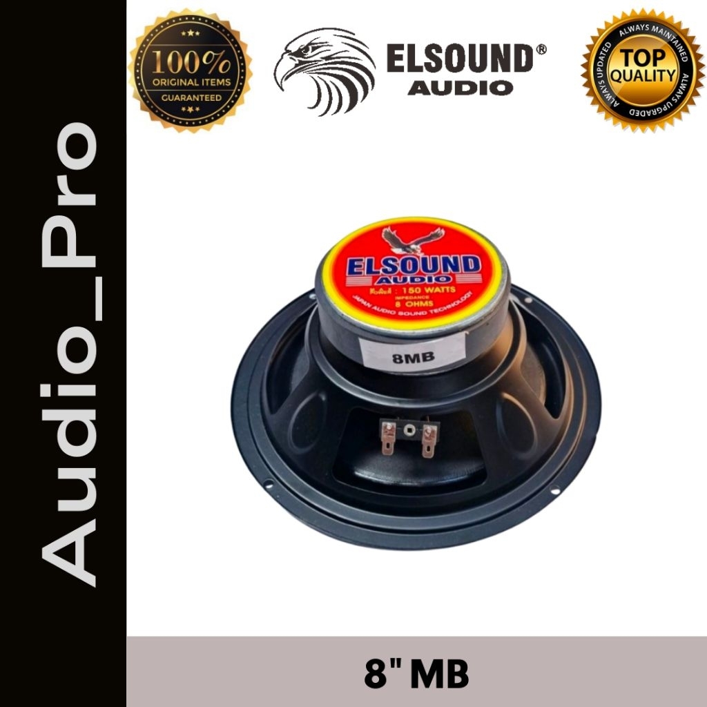 Speaker Elsound Audio 8 Inch Magnet Besar Elsound 8 Inch 8MB