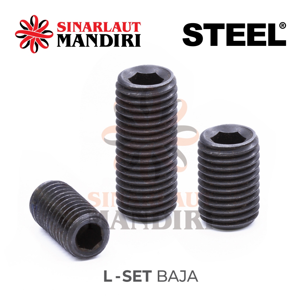 L Set Baja / Baut L Tanam Baja M 4 x 6