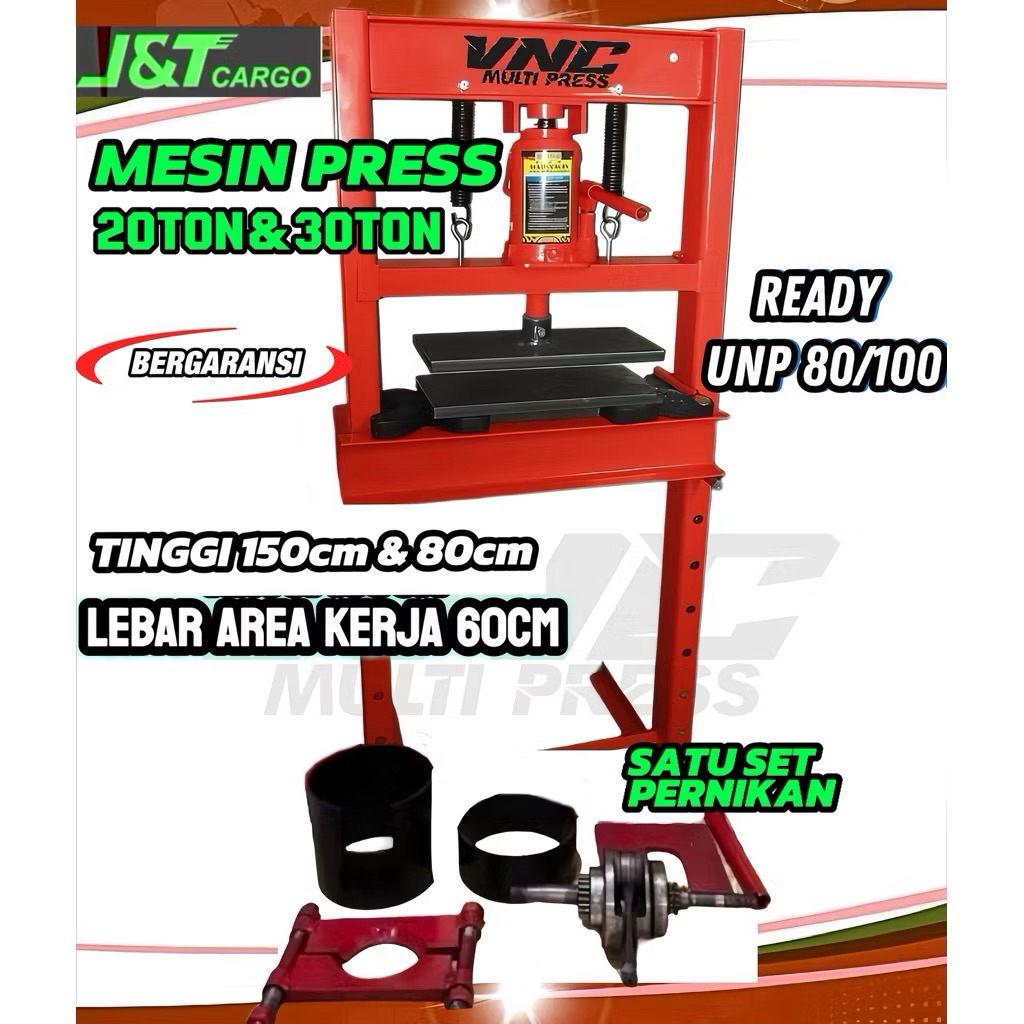 ALAT PRES HIDROLIK 30TON BESI UNP 100/alat pres bengkel motor bengkel mobil-truck