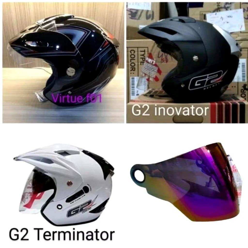 Kaca Helm Visor - Half face Takachi/ Helm G2/ Helm JPX/ Helm AVA/ Helm Virtue/ Helm JP 5