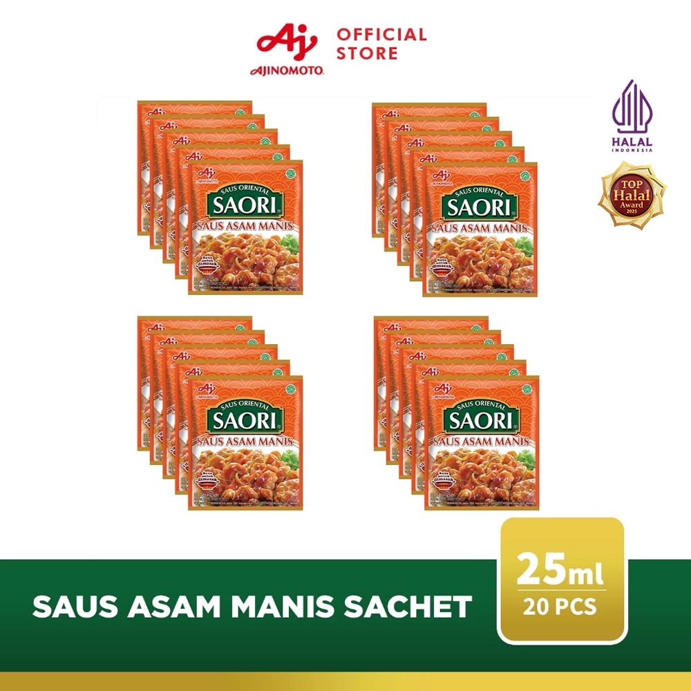 SAORI® Saus Asam Manis Oriental Sachet 25 ml (20 pcs)