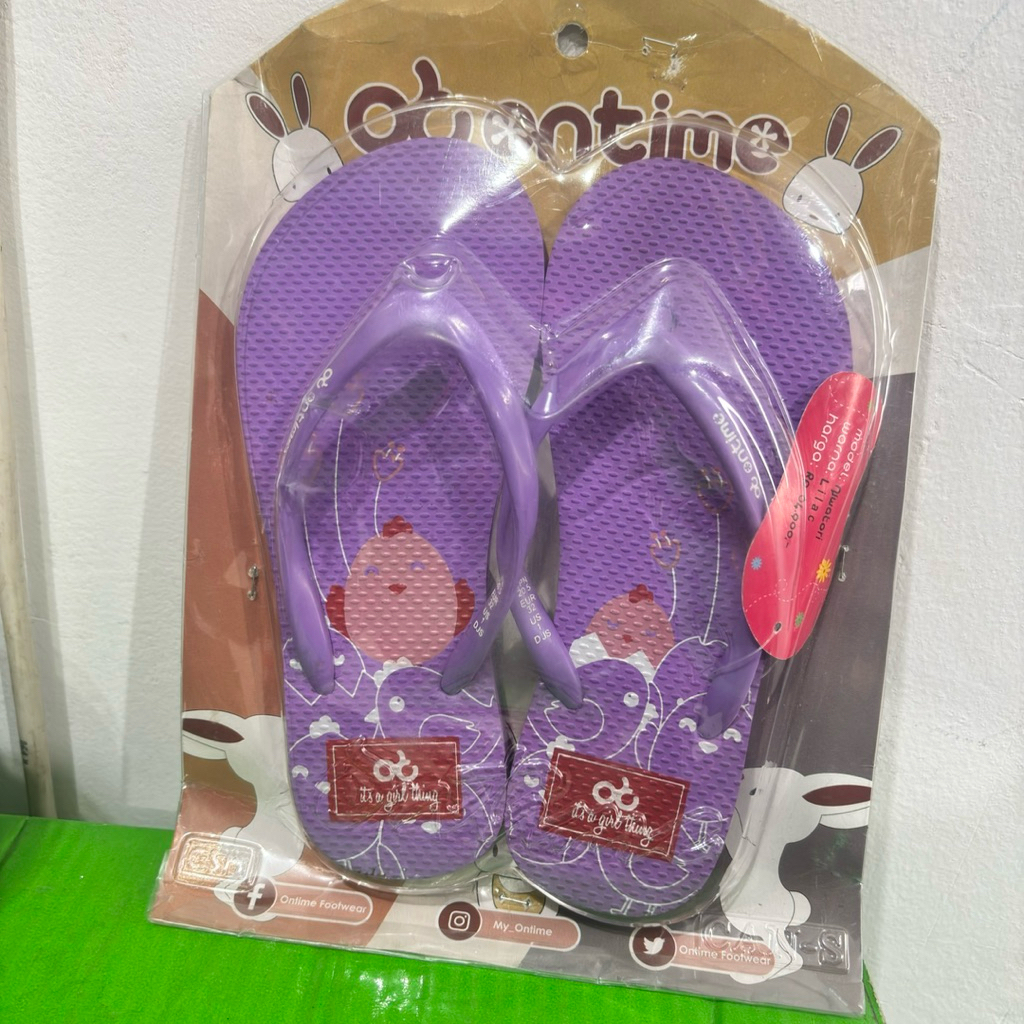 [PROMO HARGA SPESIAL] Sandal Jepit Anak Perempuan Ontime Usagi Niwatori (32-35)