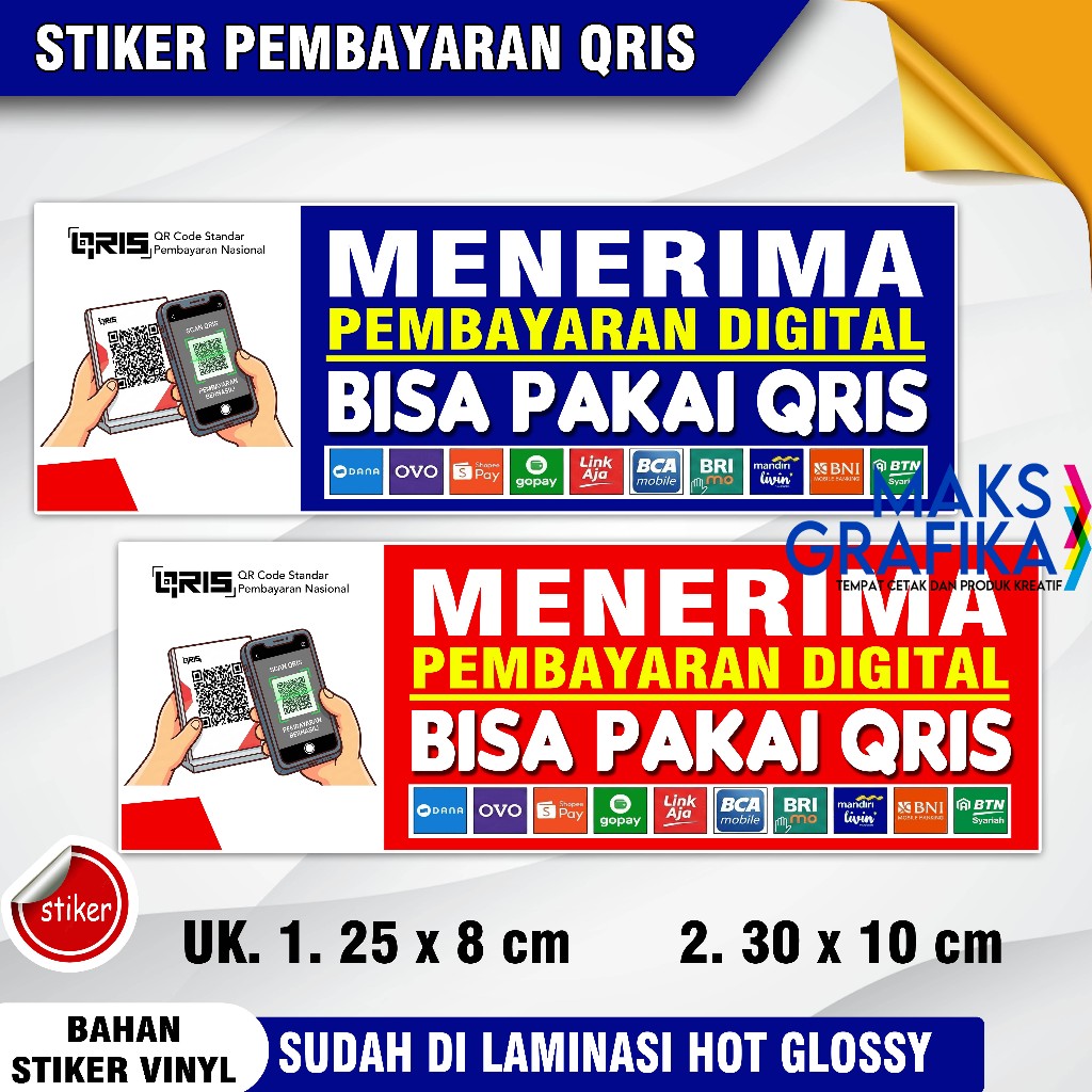 Stiker Pembayaran QRIS