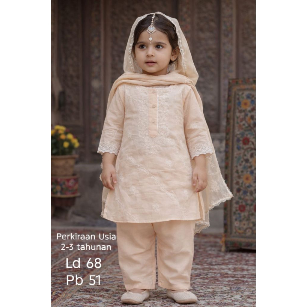 Baju India Pakistan Edisi Lebaran 2026 Premium Original India Anak 2-3 tahun Kurti set kurta kostum 