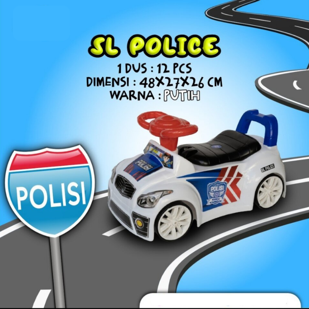 mainan mobil dorong anak polisi SG TOYS SL 200