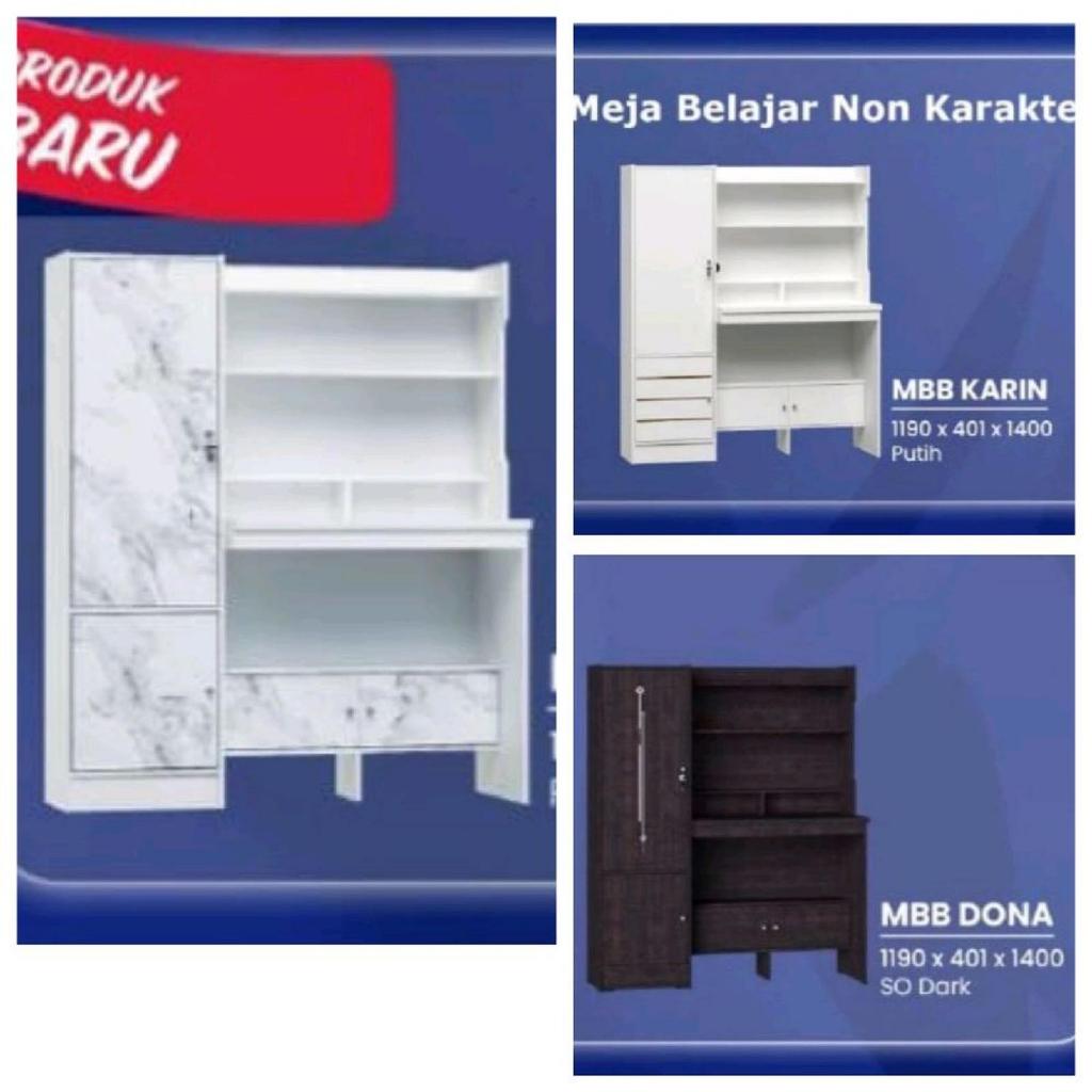 olympic meja belajar besar denver minimalis meja kerja meja tulis study desk Furniture gstar MBB mor