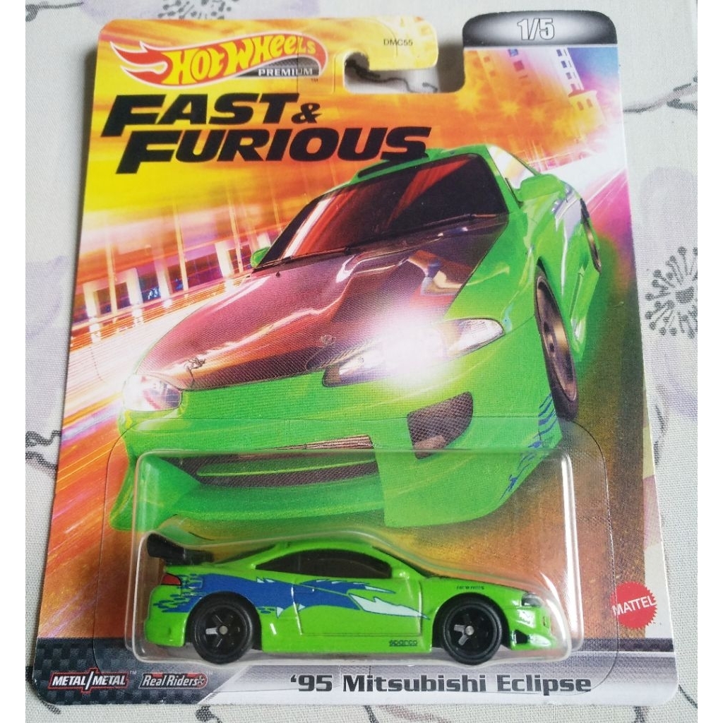 Hot wheels premium - 95 Mitsubishi Eclipse - Fast and Furious