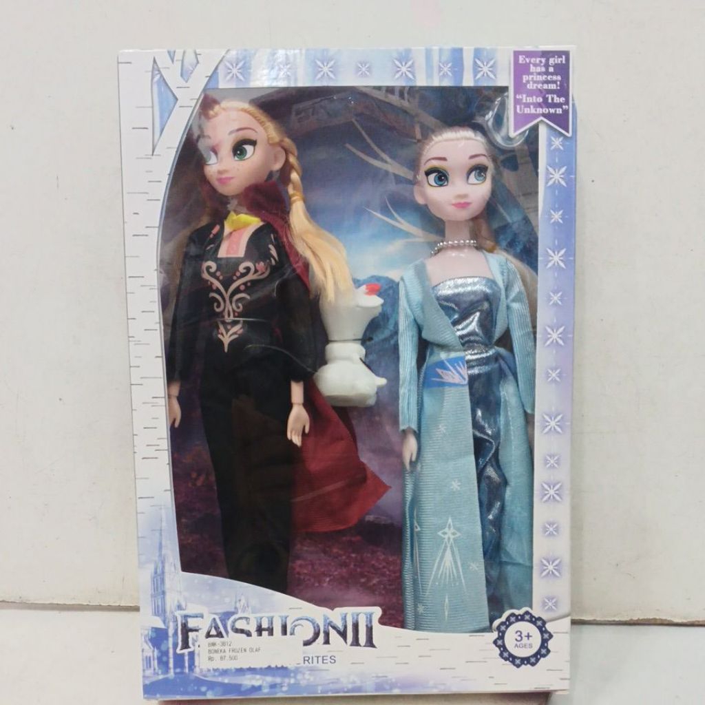Mainan Boneka Forzen / Mainan Anak Perempuan Boneka Elsa Anna Set 2 pcs / Mainan Boneka Frozen Elsa 