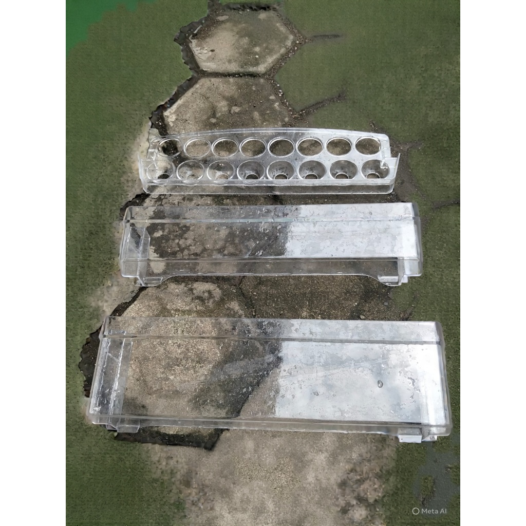 RAK PINTU KULKAS AQUA 1 PINTU FULL SET ORIGINAL COPOTAN