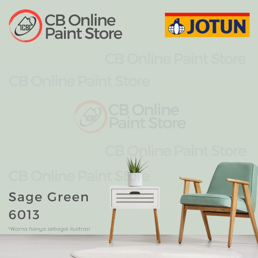 CAT TEMBOK JOTUN - SAGE GREEN 6013 - PAIL