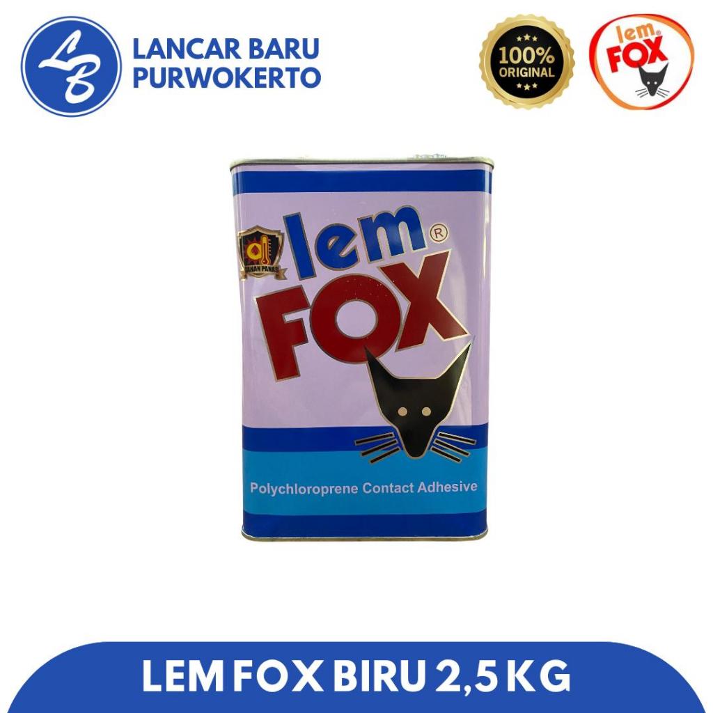 LEM FOX BIRU 2,5 KG (GALON) - LEM VINYL, KAYU, BUSA (LEM KUNING)