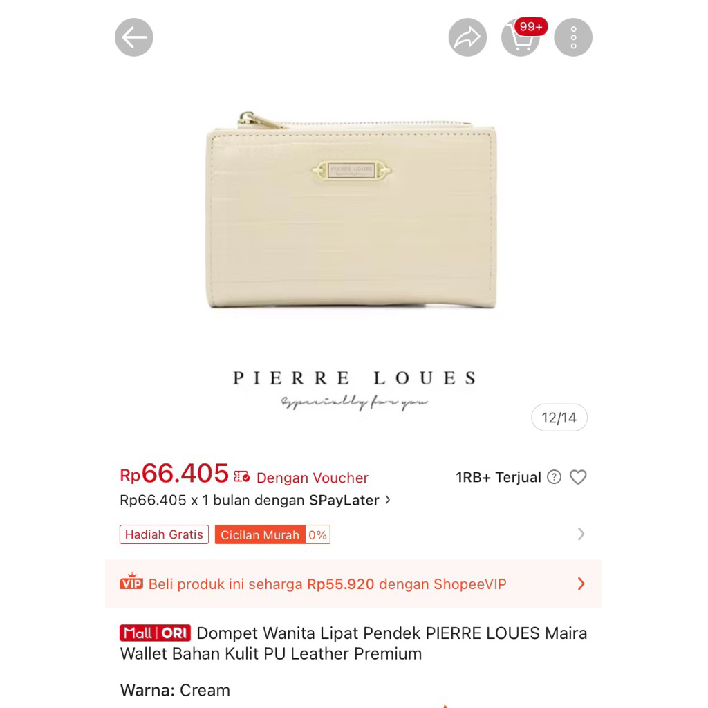 Dompet wanita PIERRE LOUES - Maira Wallet