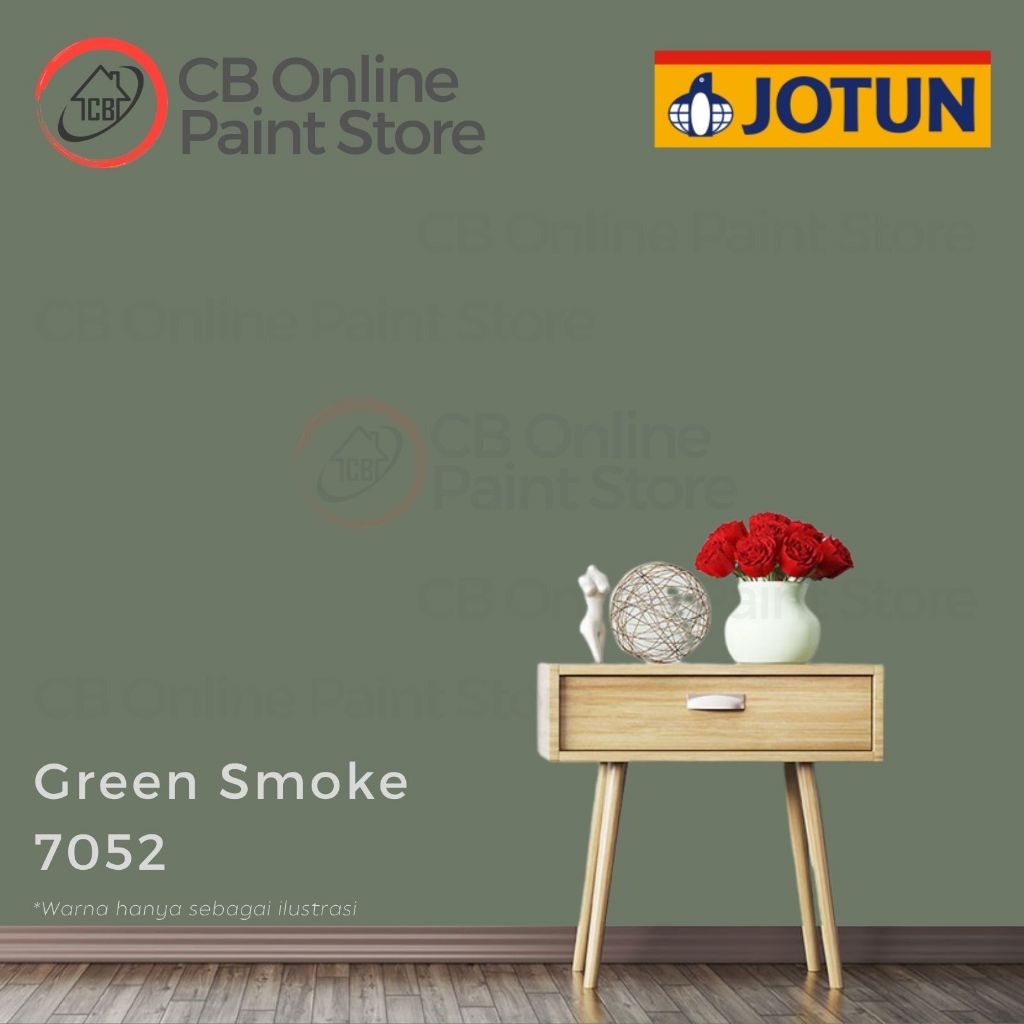 CAT TEMBOK JOTUN - GREEN SMOKE 7052 - PAIL
