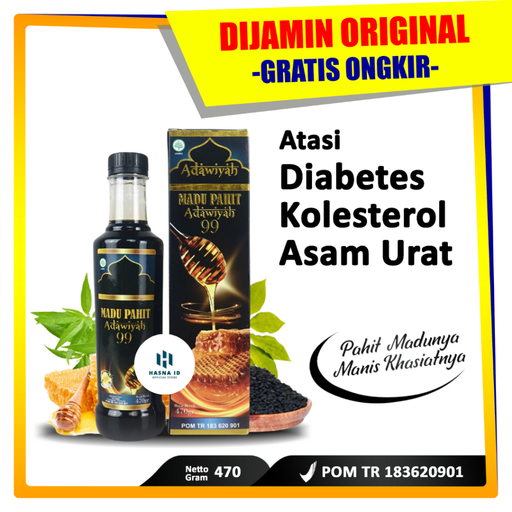 MADU MURNI ADAWIYAH 99 /MADU ASLI 100%|MADU HITAM PAHIT|MADU ADAWIYAH99|MADU PAHIT