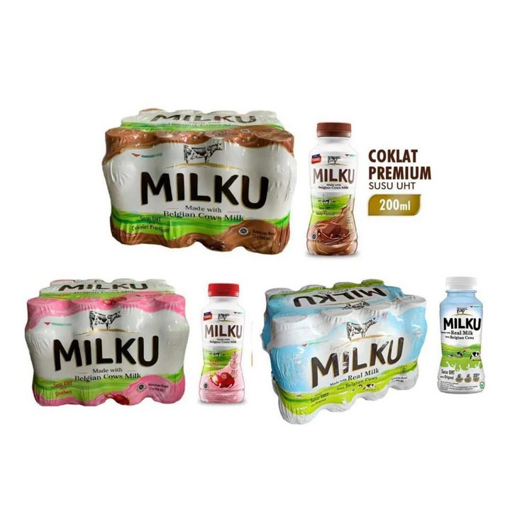 MILKU COKLAT VANILA STRAWBERRY