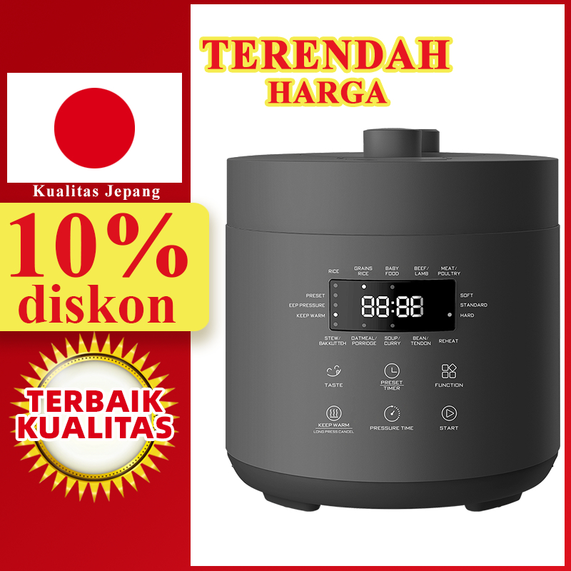 LAHOME Smart Electirc Pressure Cooker 2.5L Panci Presto Listrik Multifungsi Low Watt Slow Cookers Mu