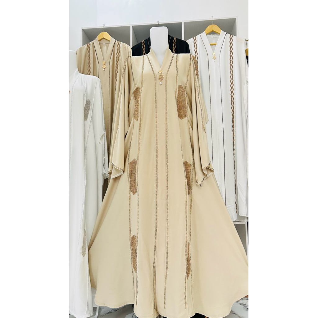 Abaya ORI Saudi Haura, abaya terbaru ORI Saudi, abaya viral terbaru