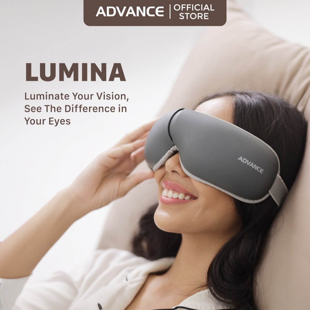 ADVANCE - LUMINA (HS8917) - ISee Eye Massager - Alat Pijat Terapi Mata Pemijat Getar Elektrik