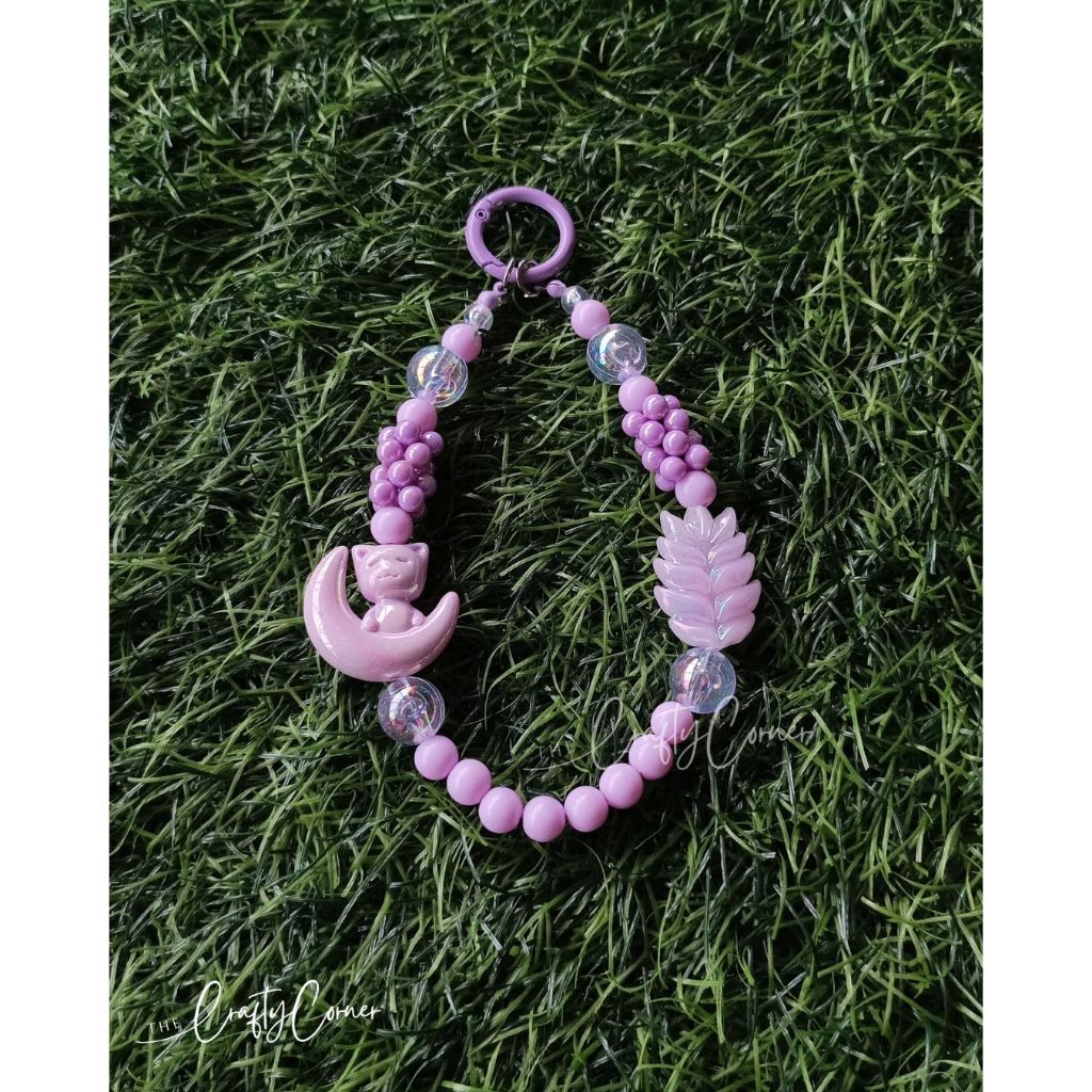 Bag Charm/Phone Charm - moon Cat