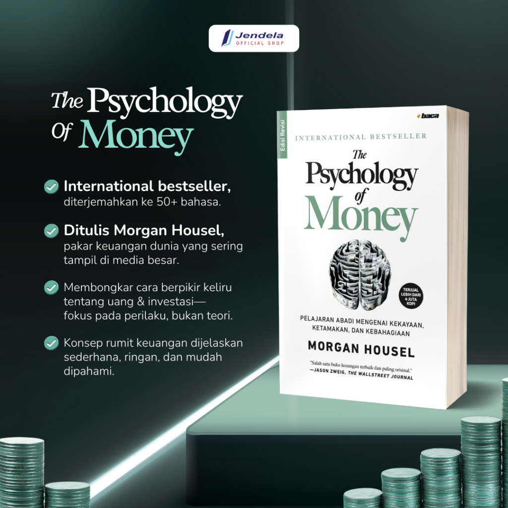 Buku The Psychology of Money - Memahami Cara Berpikir & Kebiasaan Kita dalam Mengelola Uang by Morga