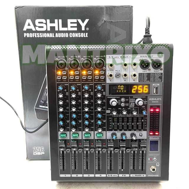Power Mixer Audio Ashley M6000 6channel Original Power Mixer Professional M 6000 Mixing 6 ( Bisa COD