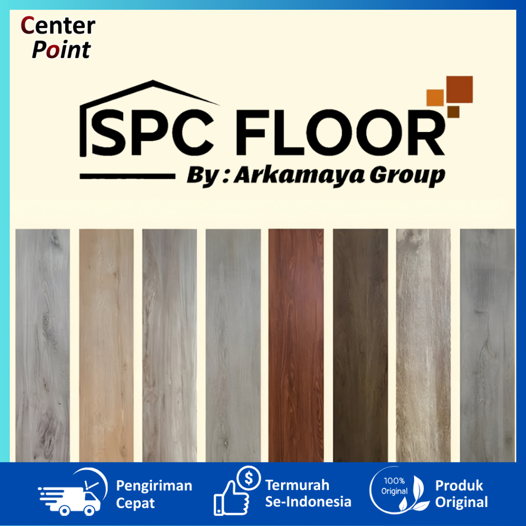 Lantai SPC Flooring Premium Motif Kayu Tebal 5mm | Flooring SPC Lantai | ARKAMAYA WOOD