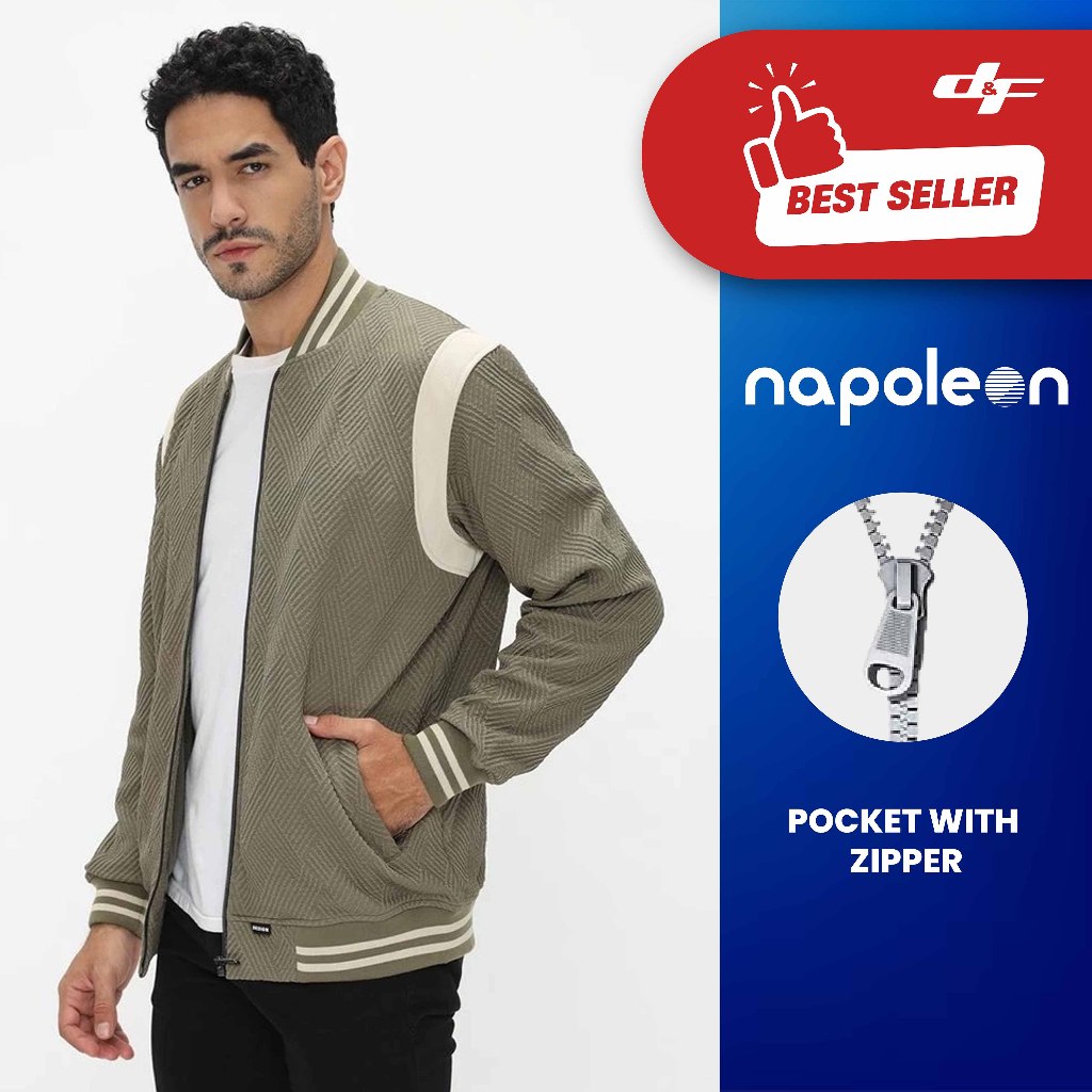 d&f Napoleon Jaket shoulder cut & sewn - Army Cream