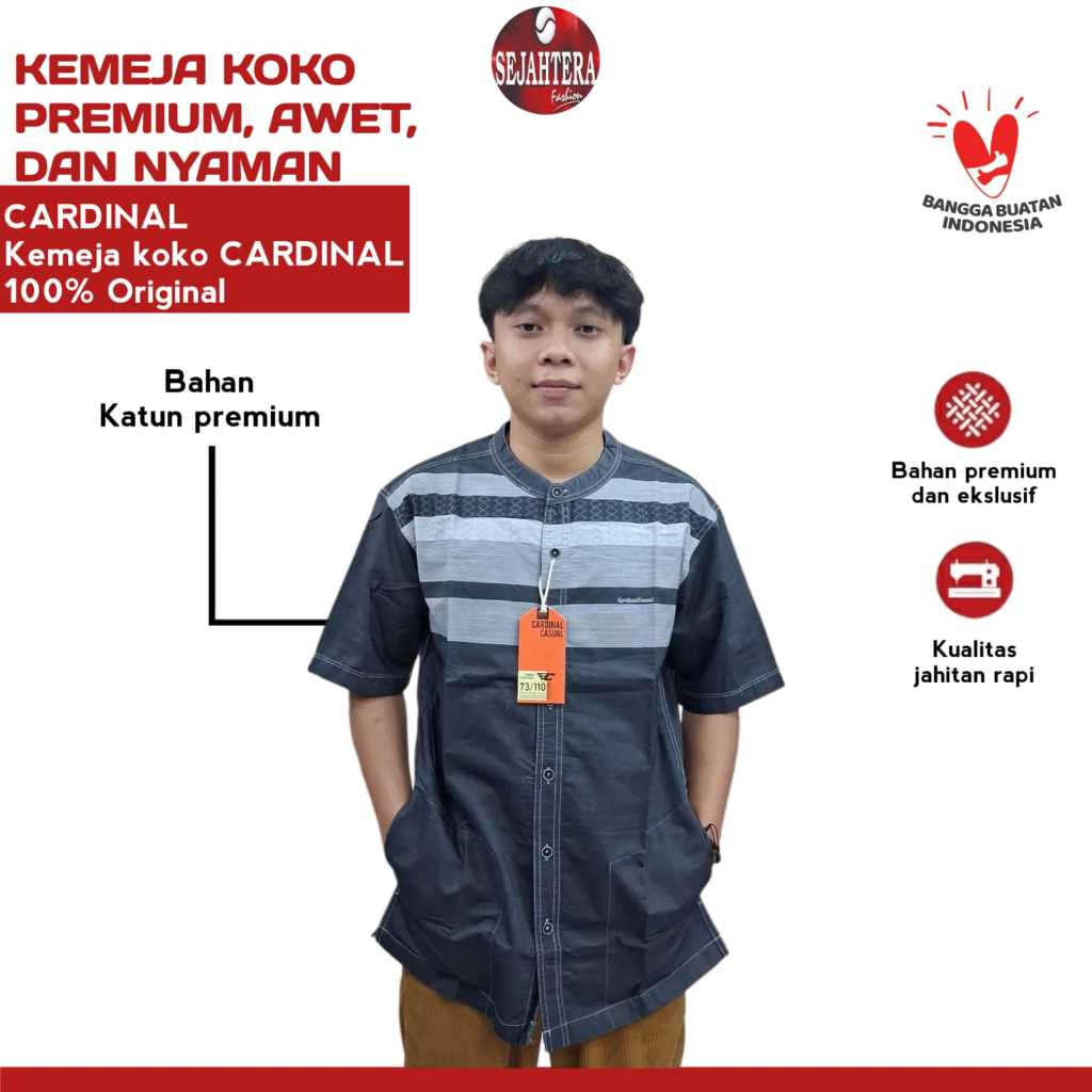 Koko CARDINAL Reguler Casual Original Katun ( Harga Promosi )