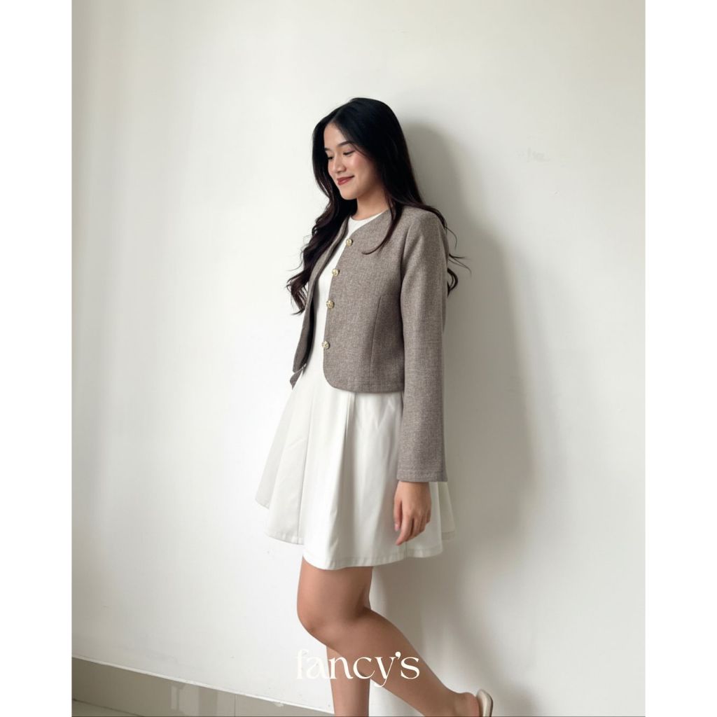 [Fancy's] - Bianca Blazer Top / Atasan Wanita Formal Casual