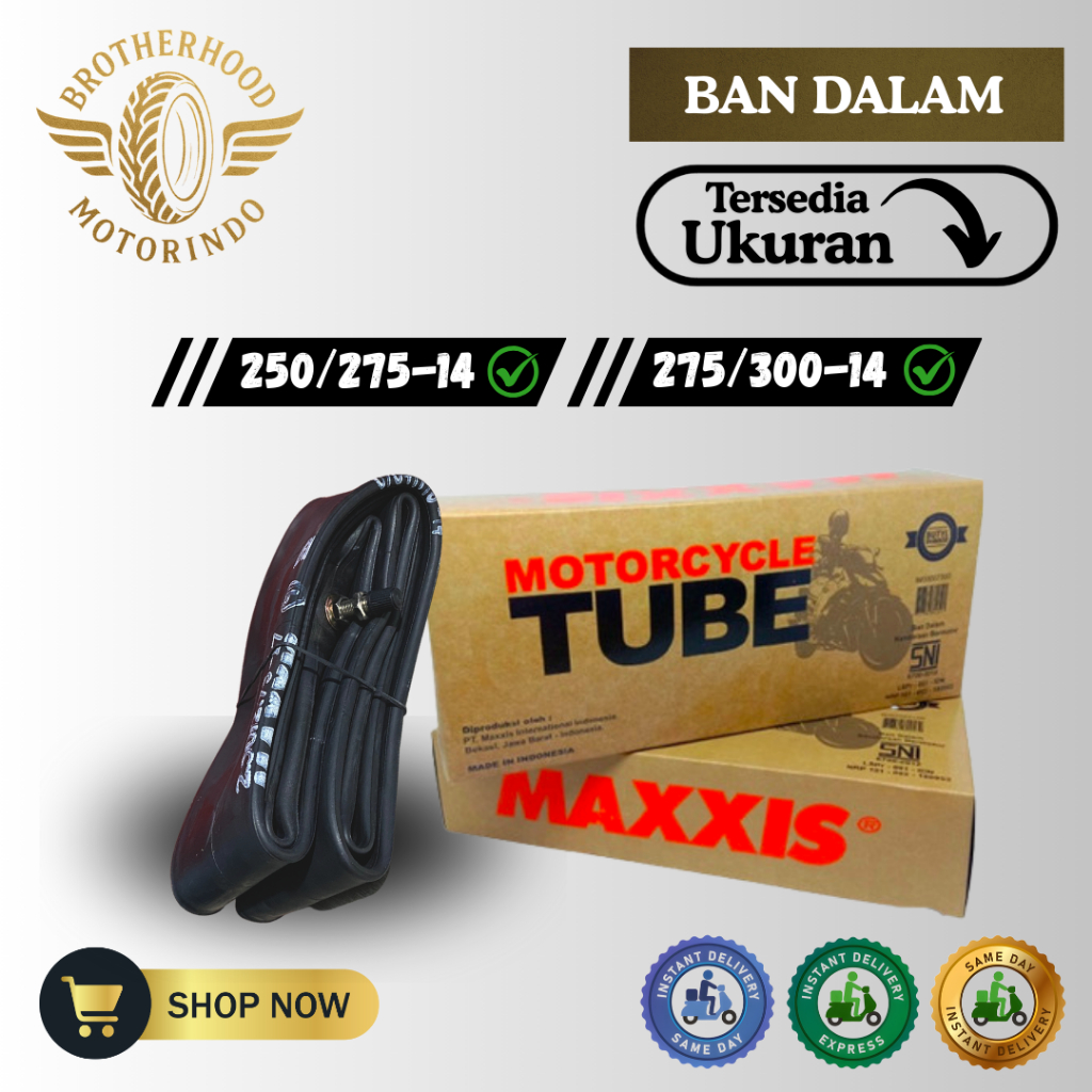 BAN DALAM MOTOR MAXXIS RING 14 / (2.50/2.75-14 / 70/90-14 / 80/90-14 / 90/90-14) BAN DALAM RING 14 /