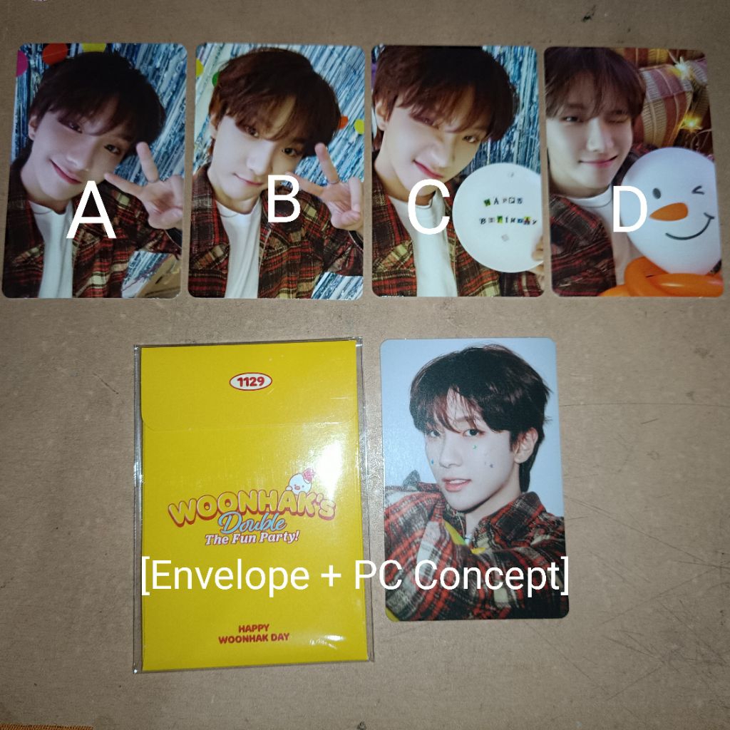 [READY][OFFICIAL] PHOTOCARD WOONHAK DOUBLE THE FUN PARTY BIRTHDAY WOONHAK BDAY WOONHAK BIRTHDAY BOYN