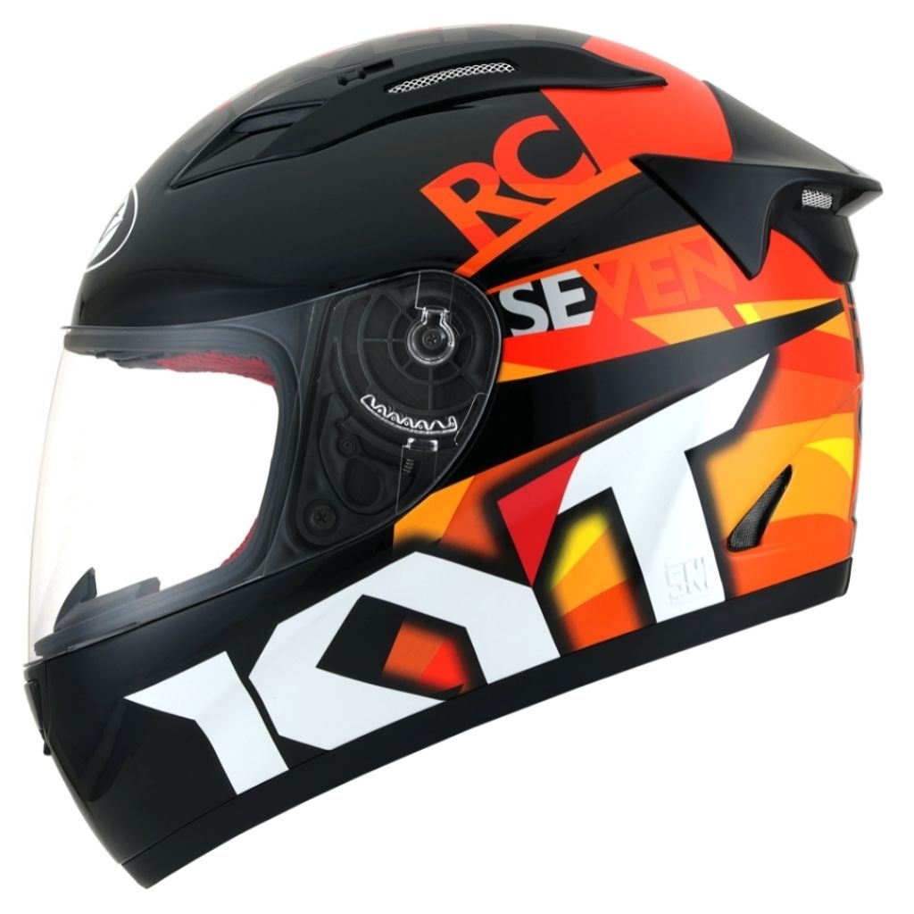 Helm KYT RC7 Original #19 Black Orange