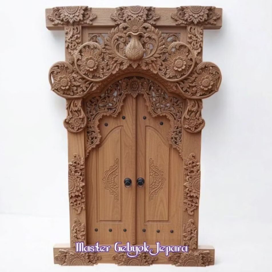 Jendela. jendela ukir kayu jati. jendela style bali