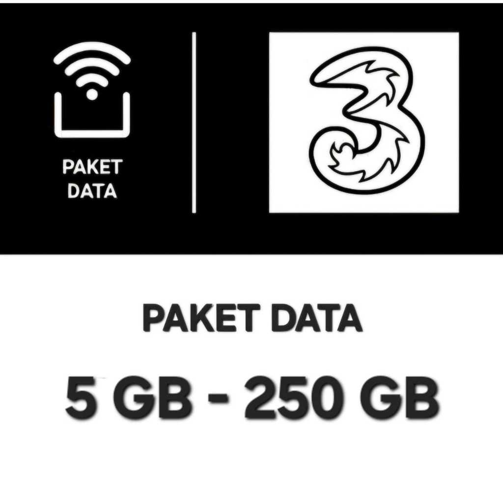 Paket Data Tri 3 Murah Kuota Internet Semua Zona Always On Happy 5GB 10GB 20GB 30GB 40GB 50GB 60GB 1